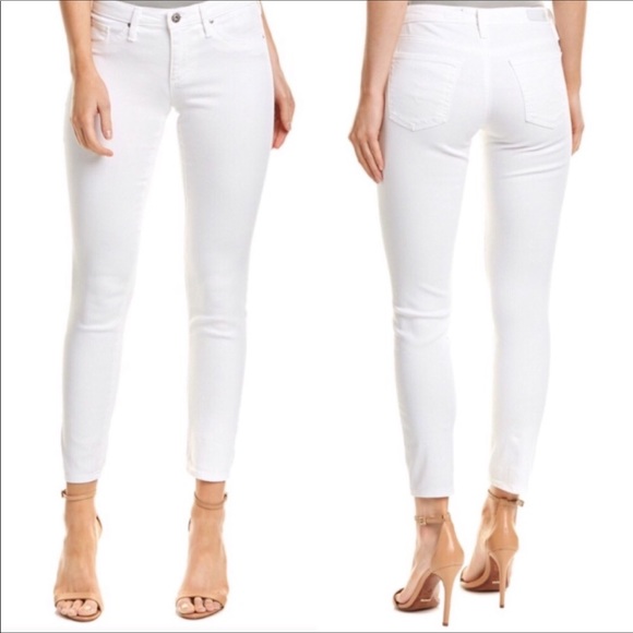 Ag Adriano Goldschmied Denim - AG Adriano Goldschmied Stevie Ankle White Jeans